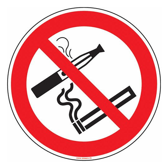Panneau personnalisé interdiction de fumer