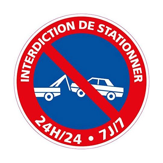 Panneau personnalisé interdiction de stationner