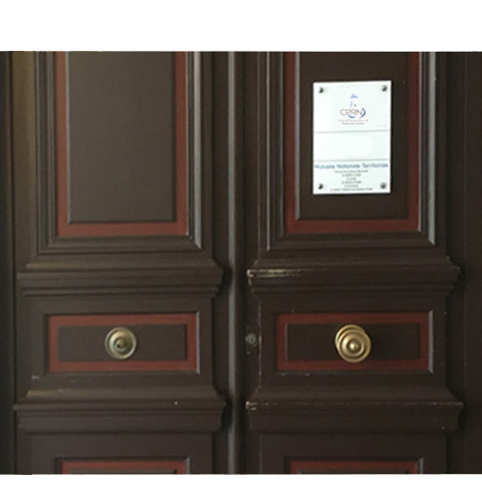 Plaque personnalisé de porte locataire